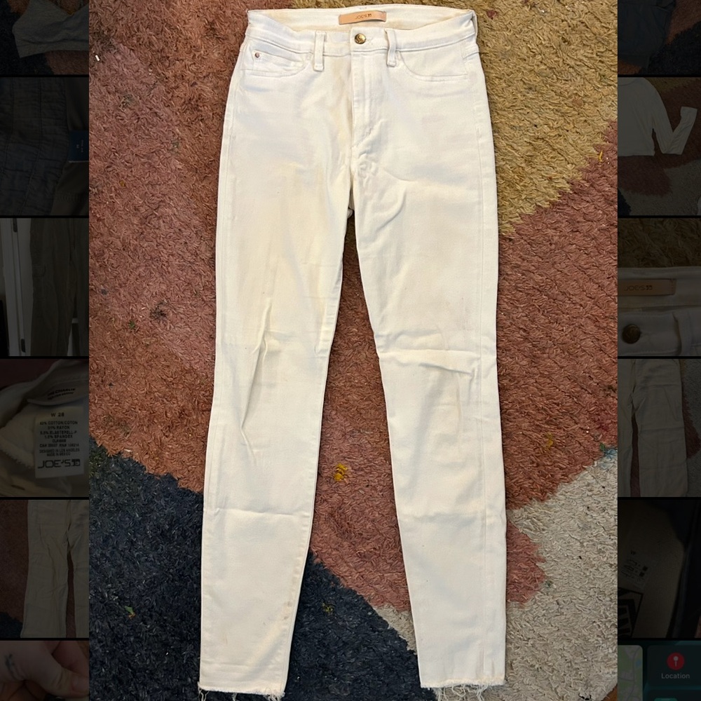 Joe’s white skinny jeans